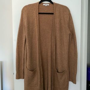 Madewell long beige cardigan sweater